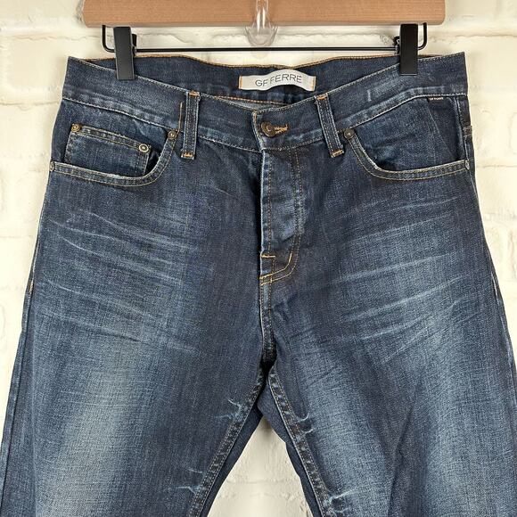 GF Regular Gianfranco Ferre Jeans US 32 IT 46 Blue Denim Regular Straight Jeans - Picture 12 of 16